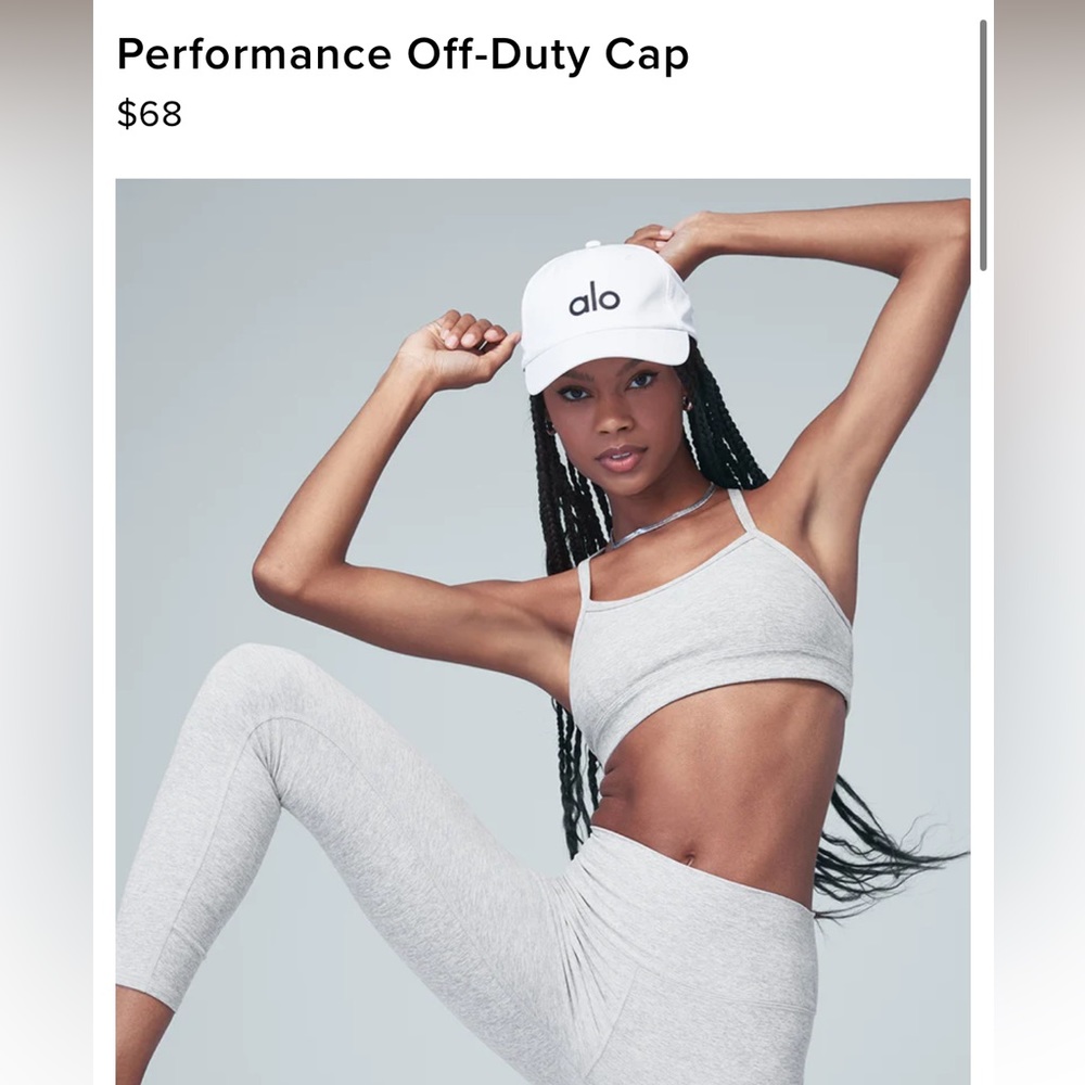 Hat from alo in color white
